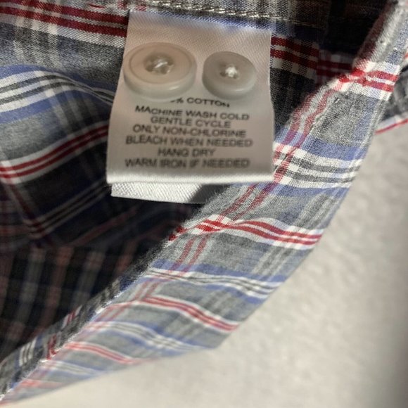 UNTUCKit Shirt Men's XL Gray Plaid 100% Cotton Long Sleeve Casual Button-Up 8530 - Picture 3 of 7